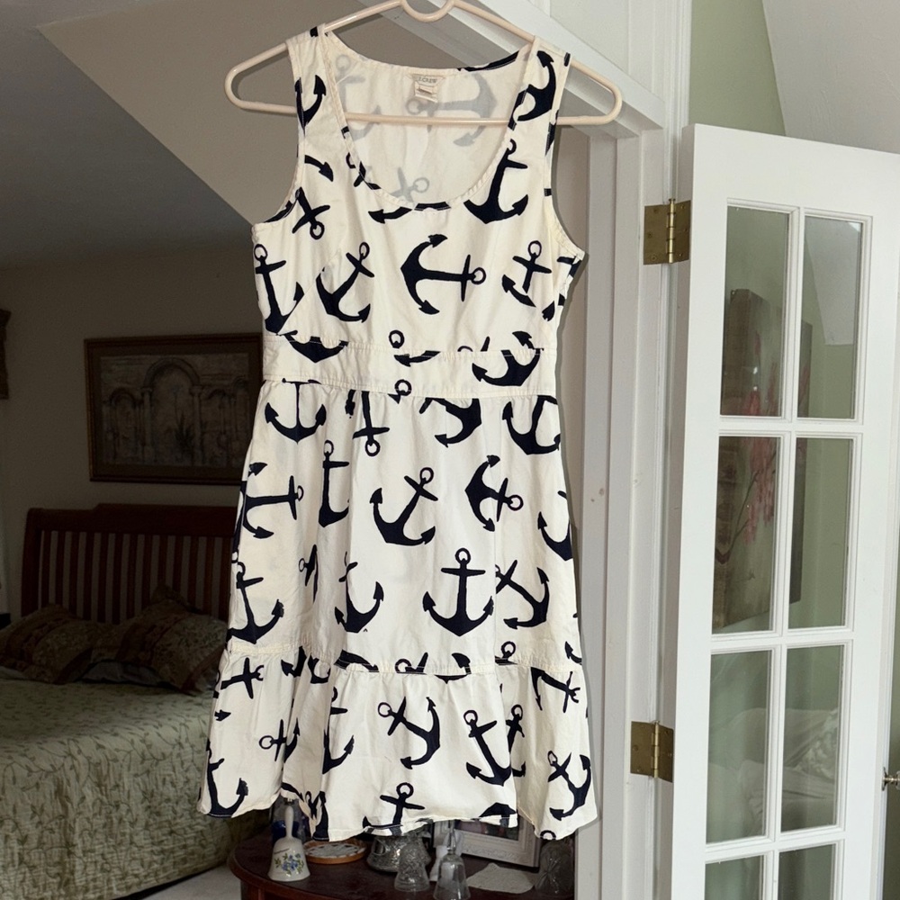 J. Crew Anchor Print Dress